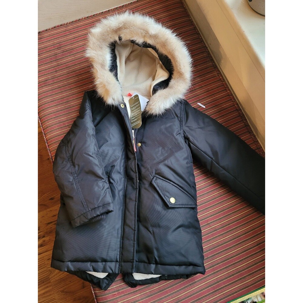 Crewcuts Girls Primaloft Parka size 4/5 black NWT